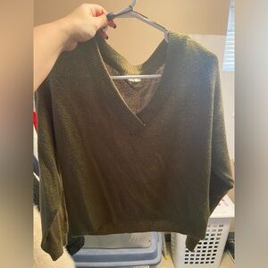 Army Green Garage Sweater